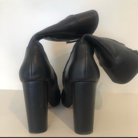 ZARA HIGH HEEL BLACK STRETCH ANKLE/CALF BOOT - Picture 7 of 7